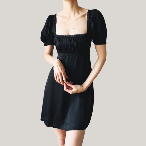 RUMORED Revolve Napa Valley Slip Mini Dress – Black – Medium – $158 NWT - Picture 1 of 5